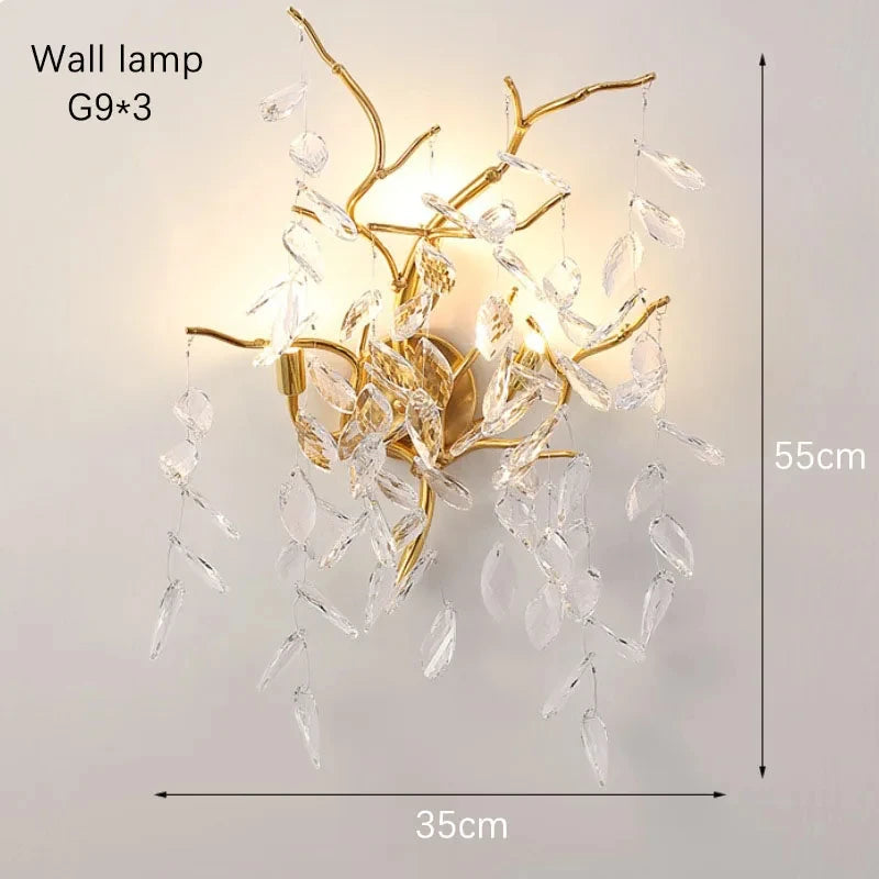 Crystal Cascade LED Chandelier