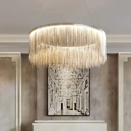 DazzleDrop Luxury Tassel Pendant Light